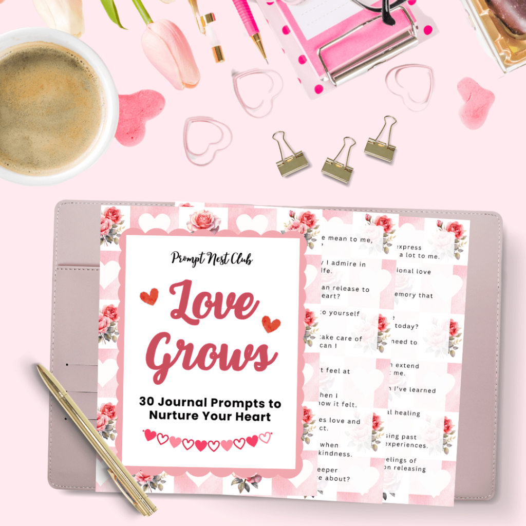 Prompts Nest Club Love Grows 30 Journal Prompts to Nurture Your Heart