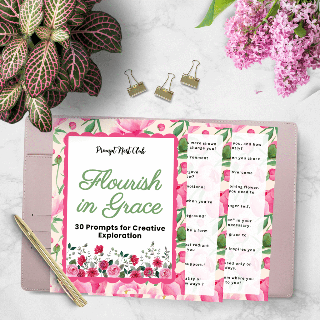 Prompts Nest Club - Flourish in Grace 30 Prompts for Creative Exploration